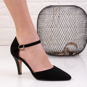 Дамски обувки на ток Adena - Black